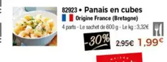 Thiriet Panais en cubes offre
