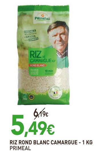 naturéO Primeal riz rond blanc camargue offre