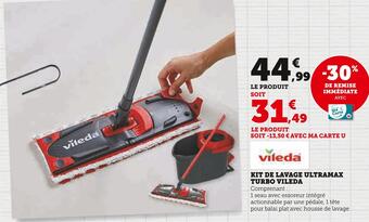 Hyper U Vileda kit de lavage ultramax turbo offre