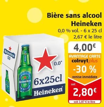 Colruyt Heineken bière sans alcool offre