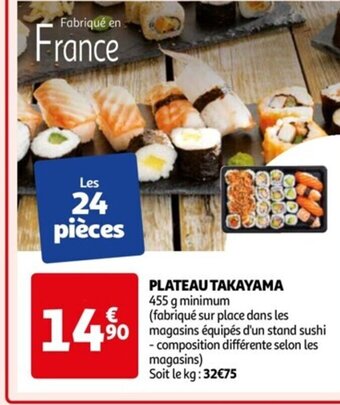 Auchan PLATEAU TAKAYAMA 455 g minimum offre