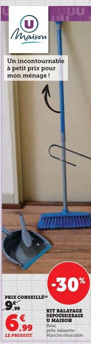 Hyper U Kit balayage depoussierage u maison offre