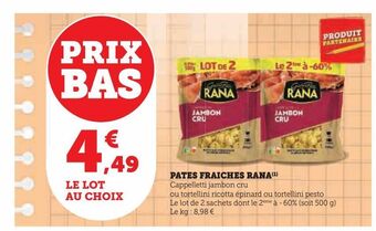Pates fraiches rana