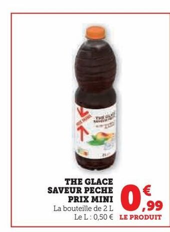 Hyper U The glace saveur peche prix mini offre