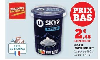 Hyper U Skyr nature u offre