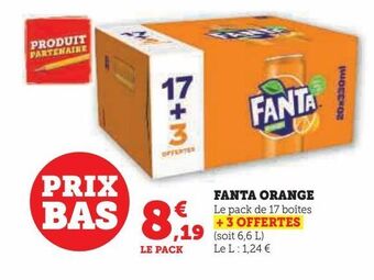 Hyper U Fanta orange offre