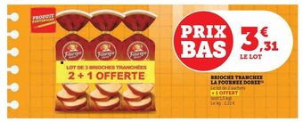 Hyper U Brioche tranchee la fournee doree offre