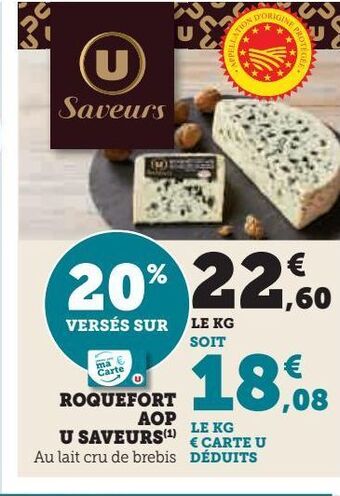 Roquefort aop u saveurs