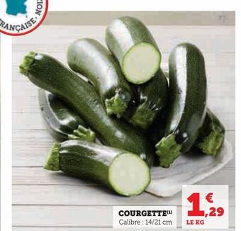 Hyper U Courgette offre