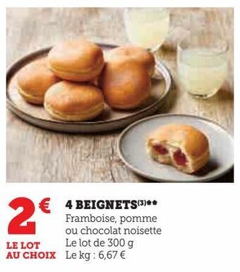 Hyper U 4 beignets offre