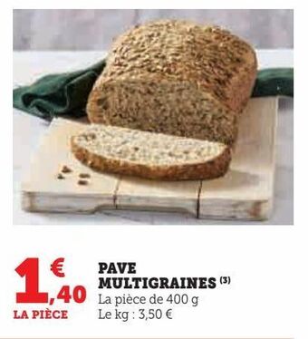 Hyper U Pave multigraines offre