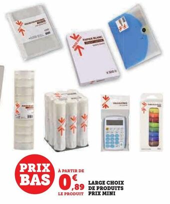 Hyper U Large choix de produits prix mini offre
