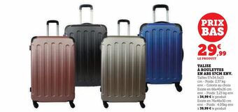 Hyper U Valise a boulettes en abs 57cm env offre