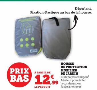 Hyper U Housse de protection mobilier de jardin offre