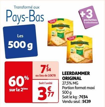 Auchan Leerdammer original offre