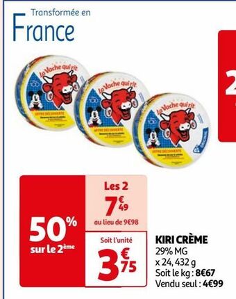 Auchan Kiri creme offre
