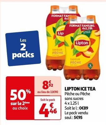 Auchan Lipton ice tea offre