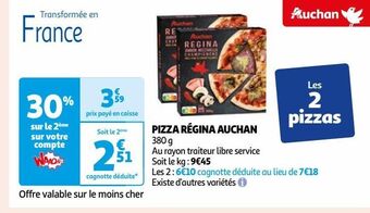 Auchan Pizza regina auchan offre
