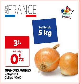Auchan Oignons jaunes offre