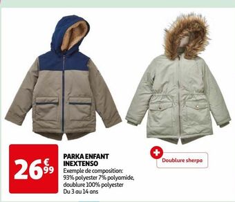 Auchan Parka enfant inextenso offre