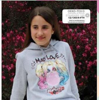 Auchan Sweat junior harley quinn offre