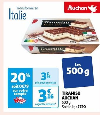 Auchan Tiramisu auchan offre