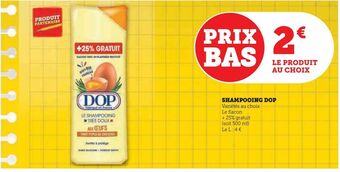 Super U Shampooing dop offre