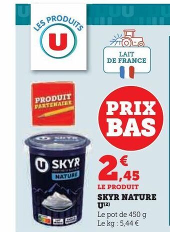 Super U Skyr nature u offre
