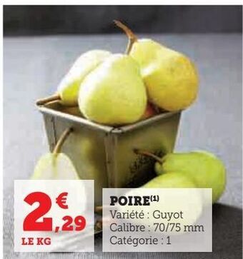 Super U Poire offre