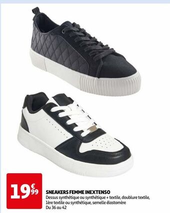 Auchan Sneakers femme inextenso offre