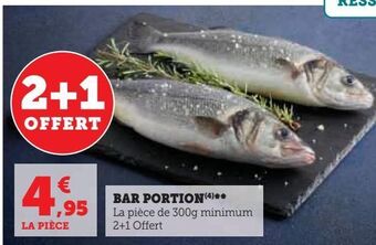 Super U Bar portion offre