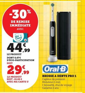 Super U Brosse a dents pro 1 offre