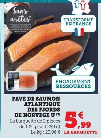 U Express Pave de saumon atlantique des fjords de norvege u offre