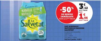 U Express Eau minerale naturelle gazeuse salvetat offre