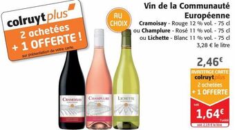 Colruyt Vin de la communauté européenne offre