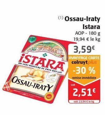 Colruyt Ossau-iraty istara offre