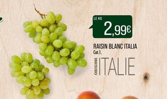 Match Raisin blanc italia offre
