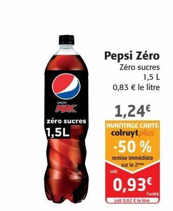 Colruyt Pepsi zéro offre