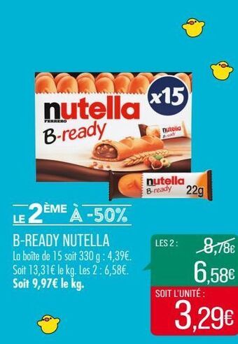 Match B-ready nutella offre