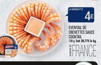 Match Eventail de crevettes sauce cocktail offre