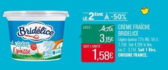 Match Crème fraîche bridelice offre