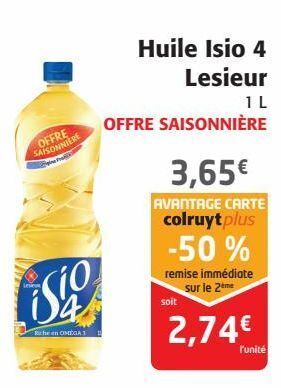Huile isio 4 lesieur