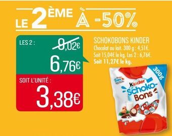 Match Schokobons kinder offre