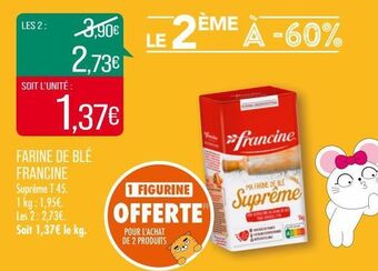 Match Farine de blé francine offre