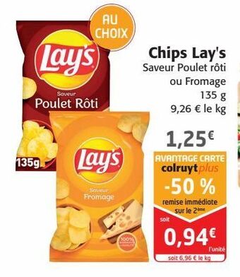 Colruyt Chips lay's offre