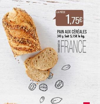 Match Pain aux céréales offre