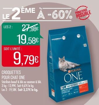 Match Croquettes pour chat one offre