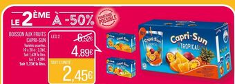 Match Boisson aux fruits capri sun offre