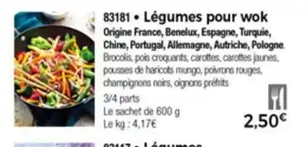 Thiriet Légumes pour wok offre