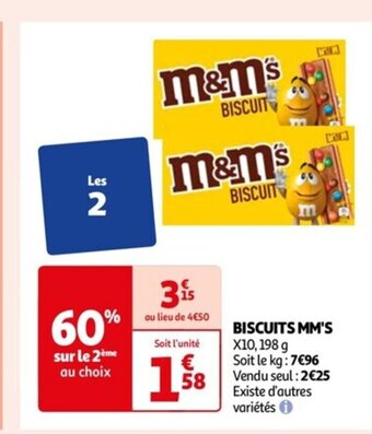 Auchan BISCUITS MM'S offre